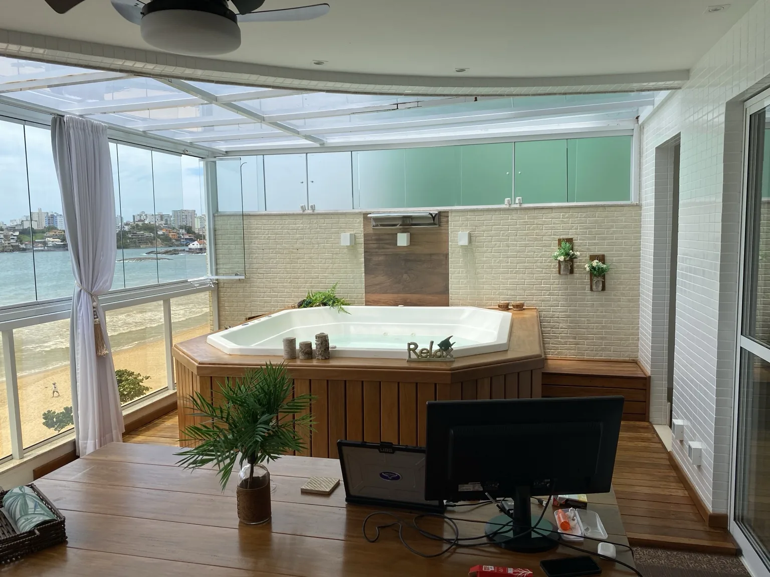 Luxury oceanfront condo photo